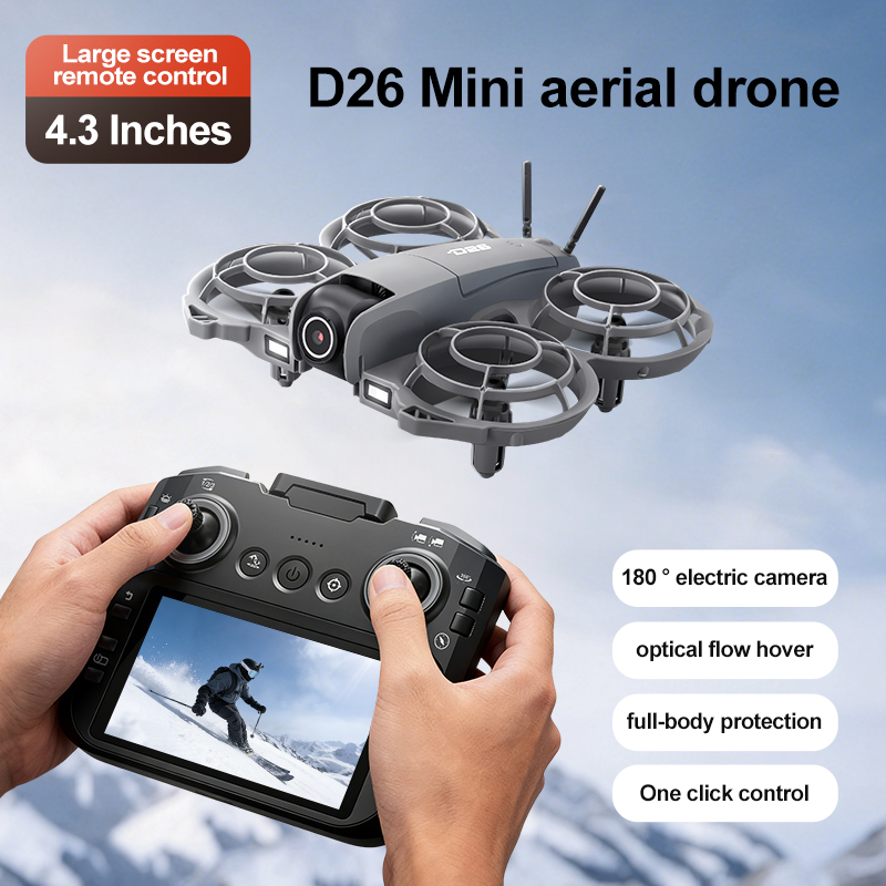 Drone D26 4K Aerial HD 180 °   - Drone Gimbal ulasan dan harga