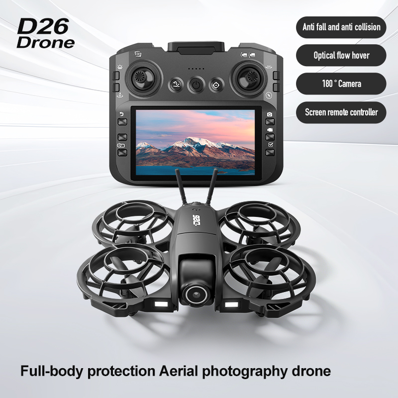Drone D26 4K Aerial HD 180 °   - Drone Gimbal ulasan dan harga