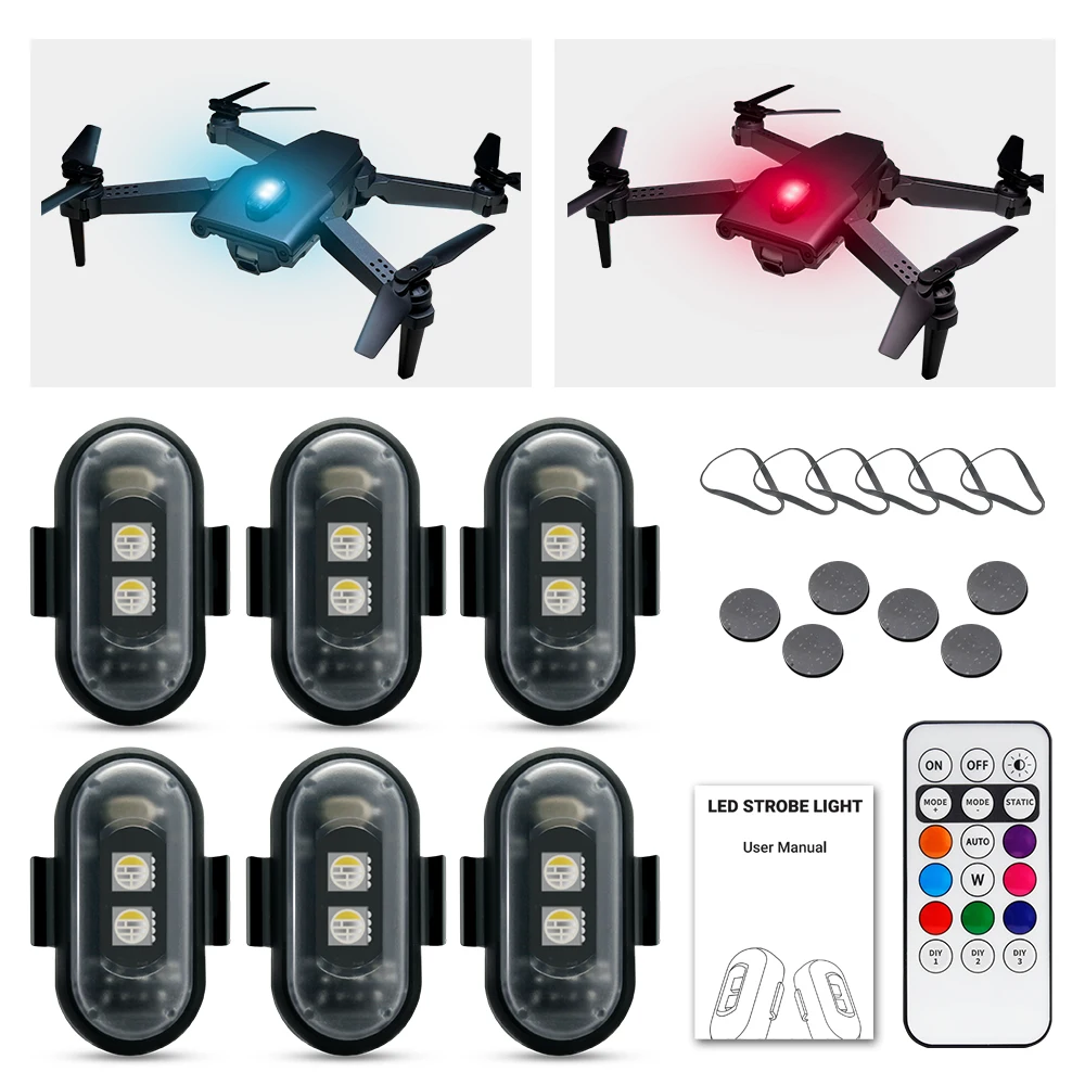 Lampu Strobo Sepeda Motor, LED - Drone Led Light ulasan dan harga